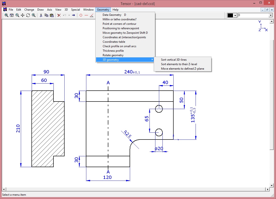 2d cad tool autocadlite acadlite mechanical engineering sketches